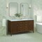 James Martin Vanities 60'' Double Vanity, Mid Century Walnut w/ 3 CM Carrara White Marble Top 485-V60D-WLT-3CAR - alternate 5